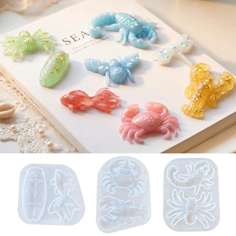 Silicone Mold Ocean - Insect Ocean Series hanger siliconen mal