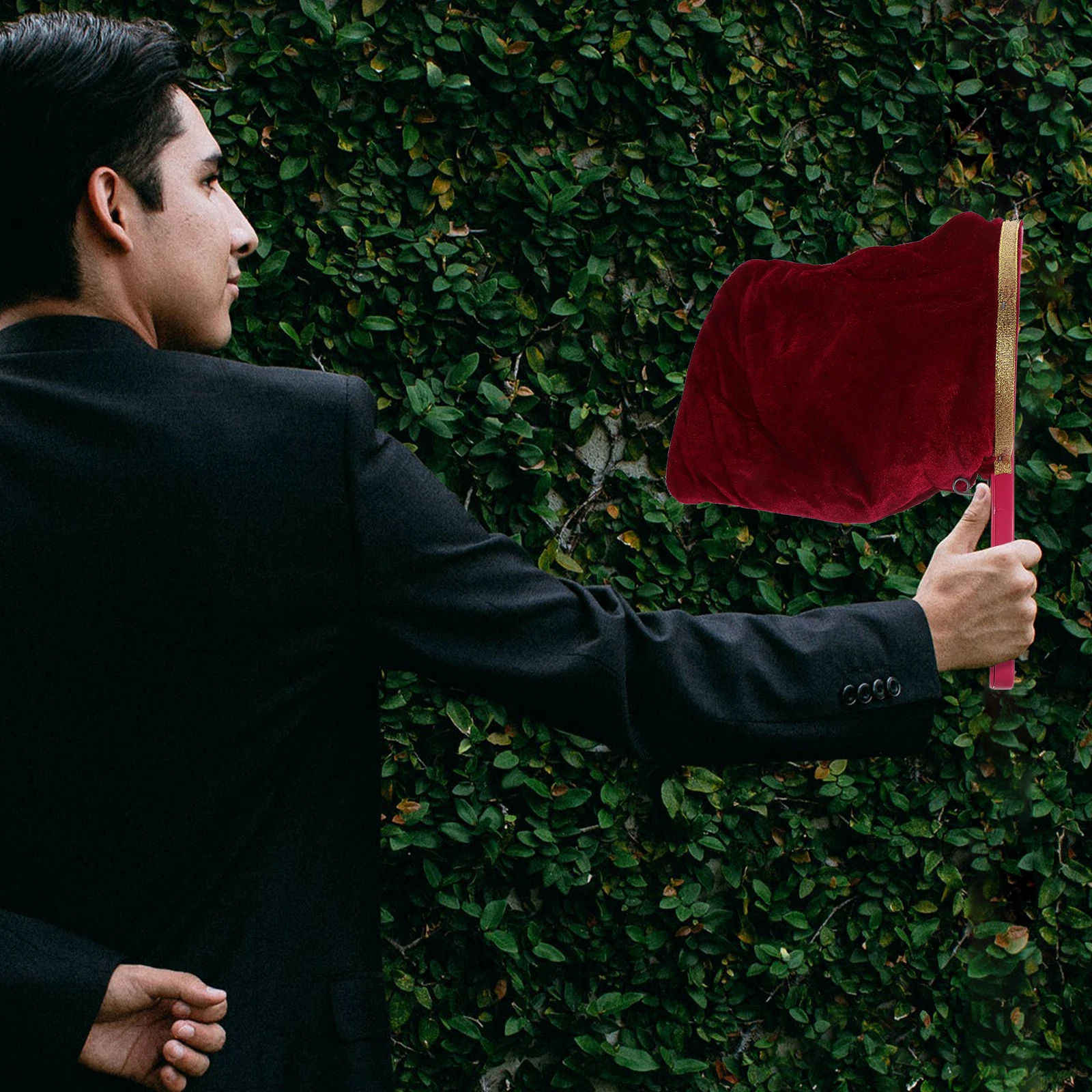 

2pcs Bag Props Plastic Bottom Zipper Twist Handle For Stage Party Festival Trick Games Disappear Appear Bag