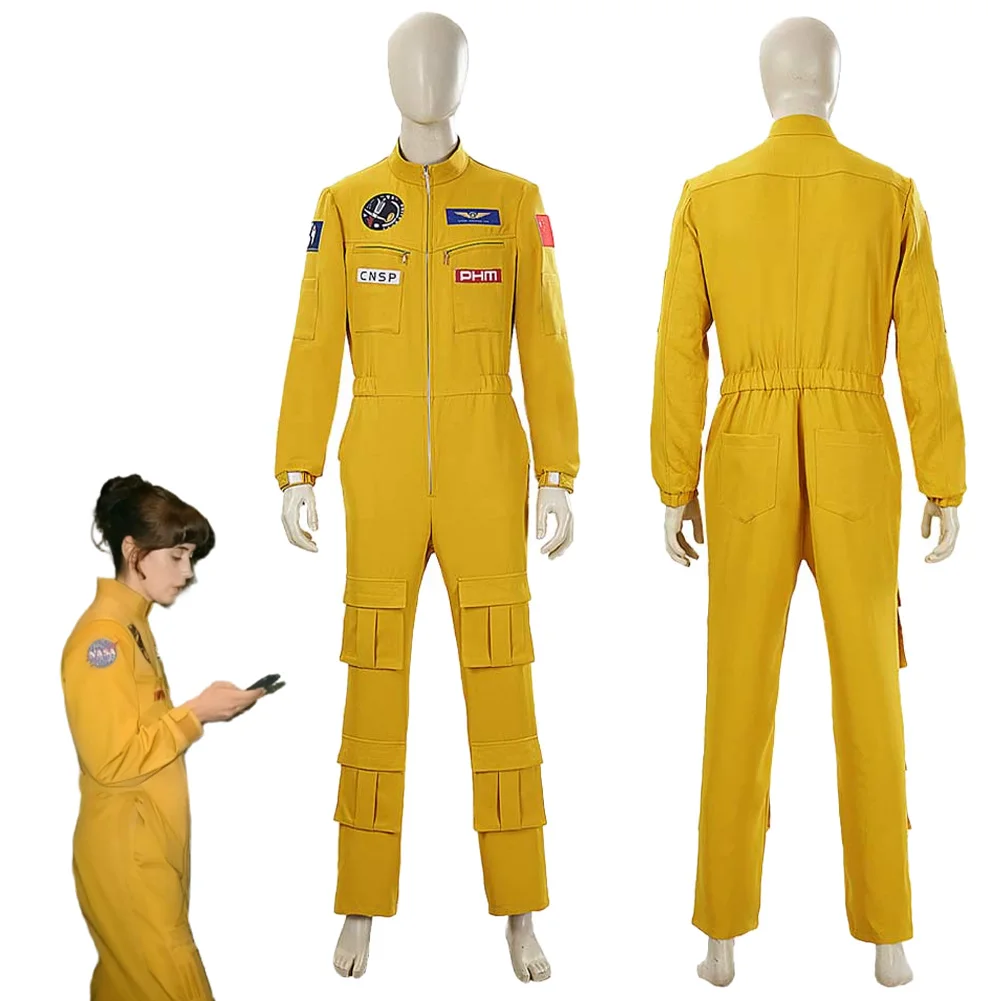 Astronaut Ryland Grace Cosplay Fantasy Clothing 2026 Movie Project Hail Mary Men Costume Disguise Halloween Male Party Outfits