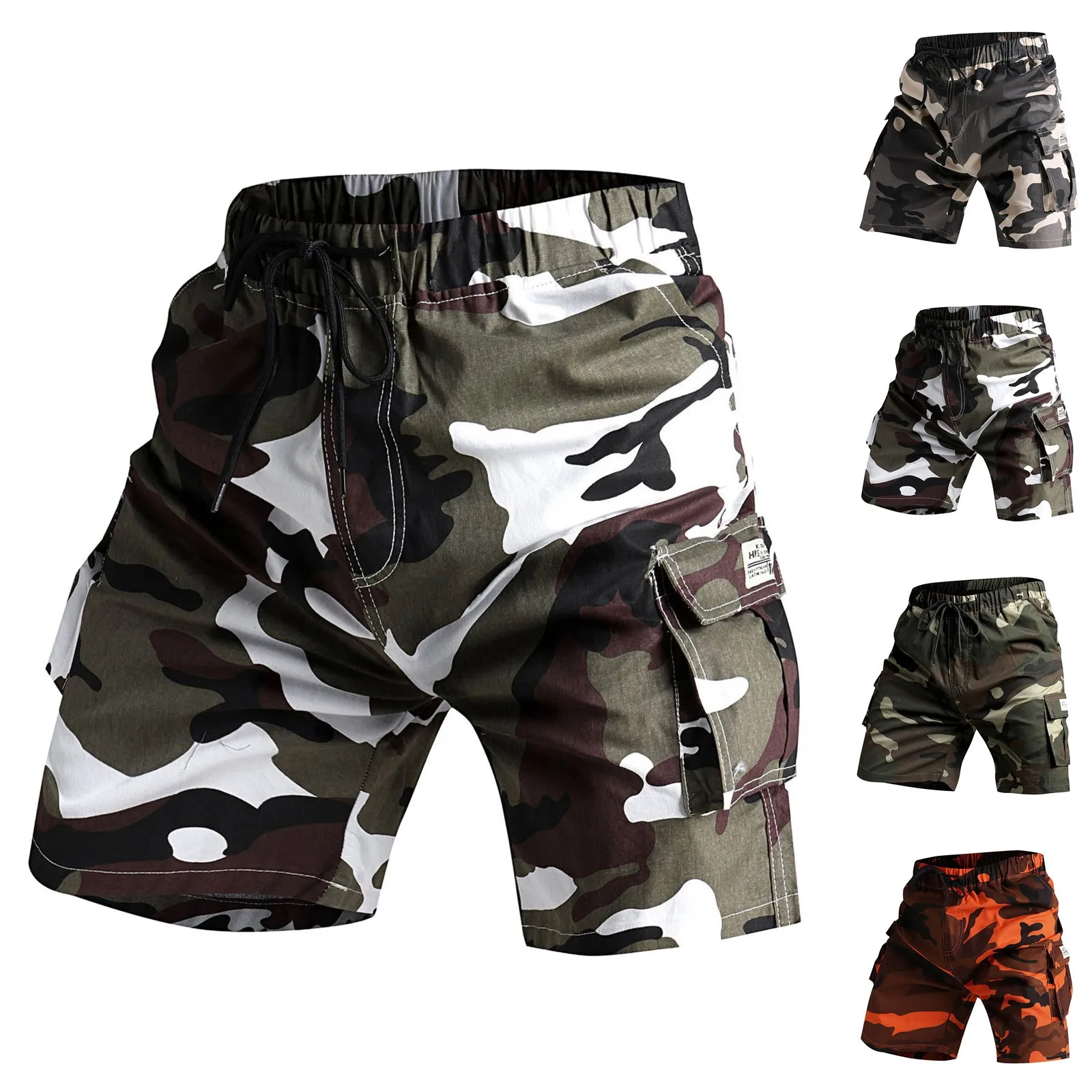 Men Cycling Shorts Summer Downhill Pants Waterproof Male Bicycle Clothing Road Bike Motorcycle Multi Pockets Cargo Pants