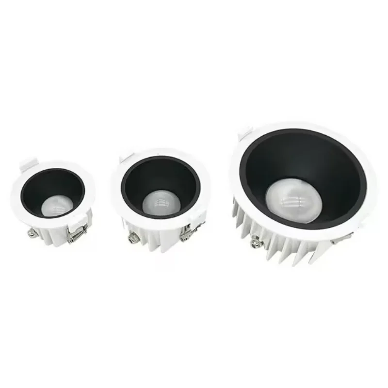 IP65 Outdoor waterproof Spot light Recessed LED Downlight bathroom wet area kitchen without main light design Black Spotlight
