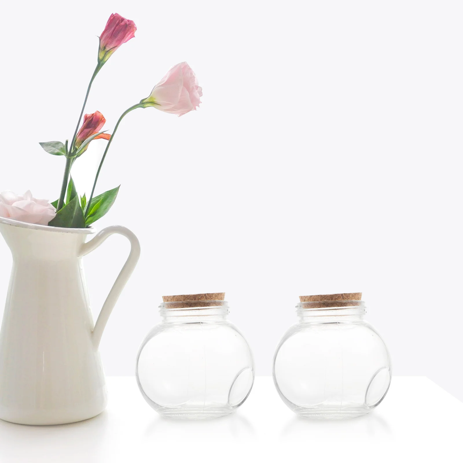 

1pc Wishing Bottle Lovely Gift Small Jars Mini Wishing Bottle Decor Bottles Corked Luck Decor Storage Vials Home Garden Gifts