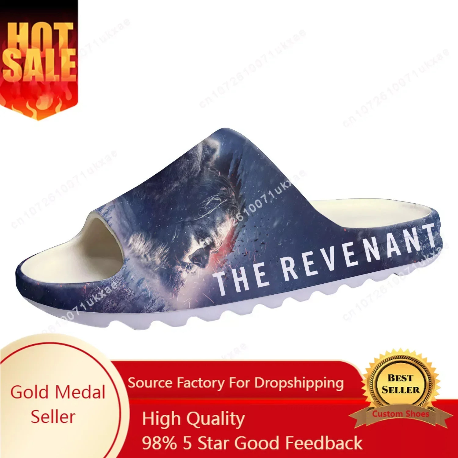 Revenant Soft Sole Sllipers Home Clogs Leonardo DiCaprio Step on Water Shoes Mens Womens Teenager Step in Customized Sandals