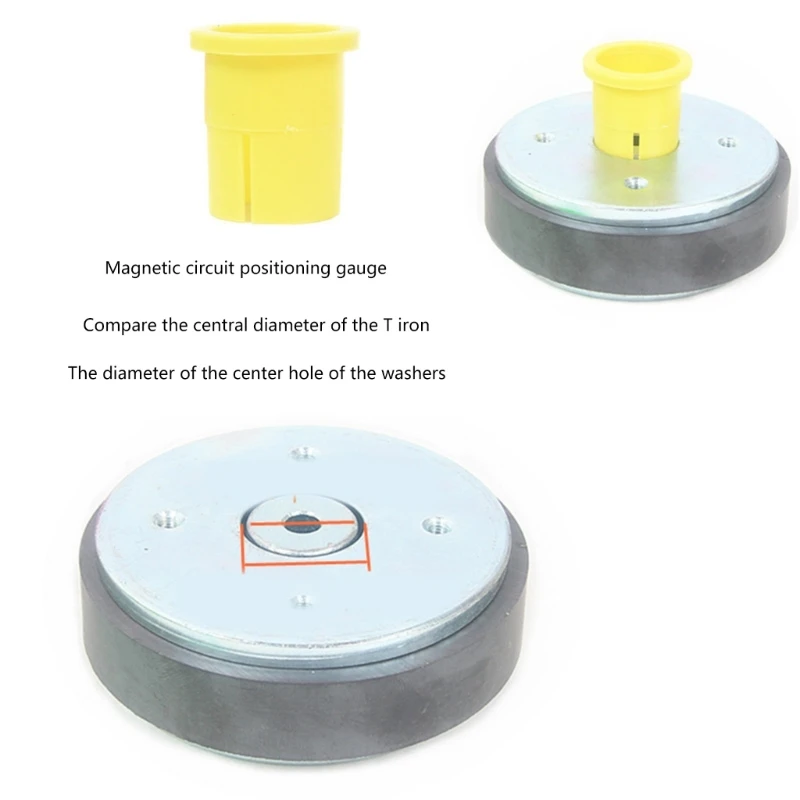 M17b medidor posicionamento alto-falante, ferramenta eficiente para alinhamento ímãs perfeitos, peça reparo