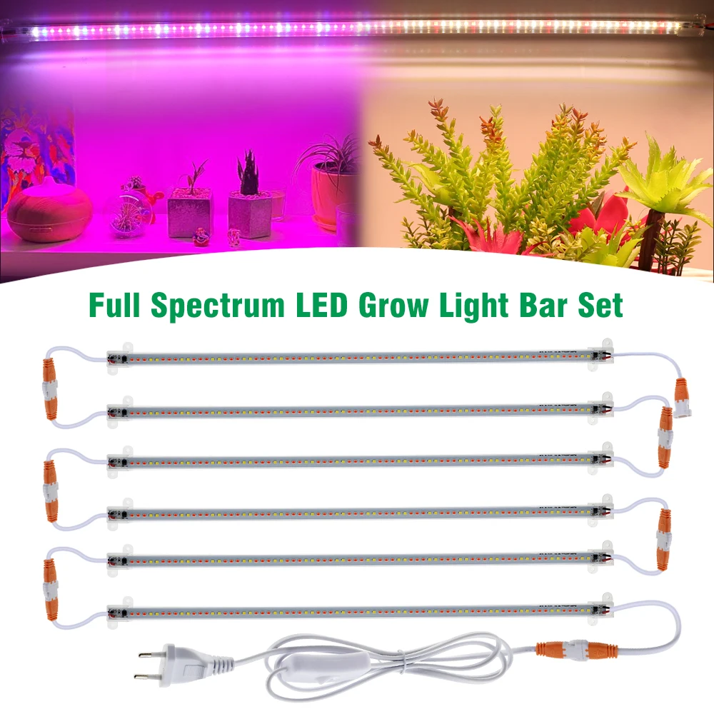 ضوء الشمس/الأحمر والأبيض والأزرق LED شريط إضاءة النمو 220 فولت شريط إضاءة صلب شفاف خيمة الدفيئة نمو الشتلات ضوء النبات