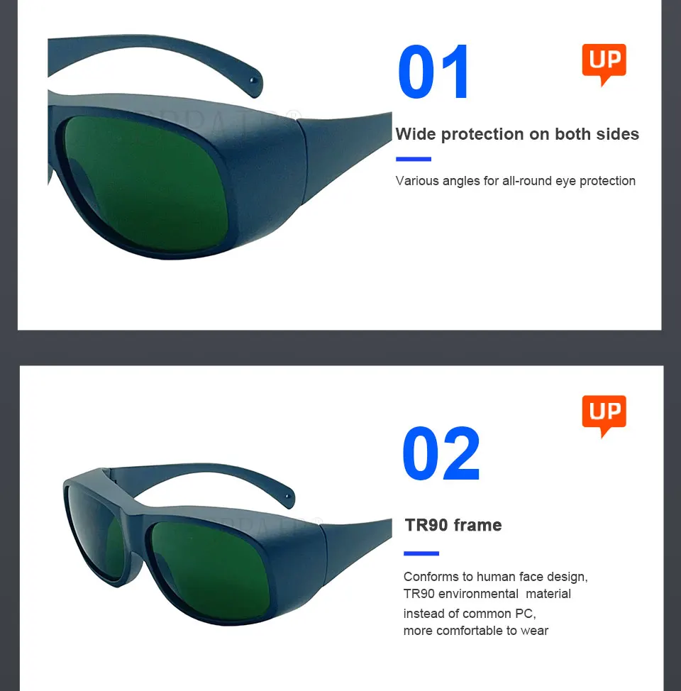 LaserPair OD8+ DIN4 Laserschutzbrille 900–1100 nm – hoher Schutz für Faserlaser und Handlaserschweißen – Detail 9