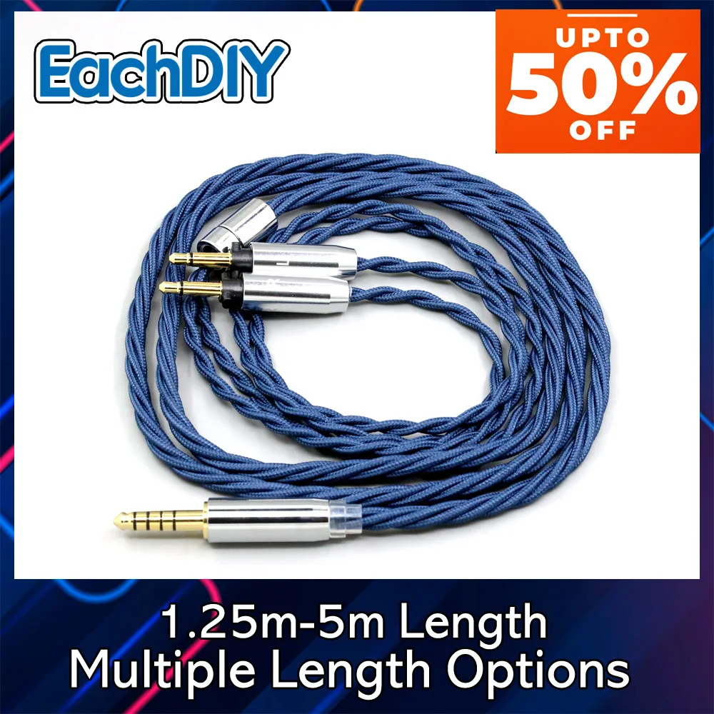 Full 99% Sleeved Pure Silver Alloy Earphone Cable For Final Audio SONOROUS IV VI VIII X D8000 Design Pando Hope vi 1:1 9011
