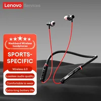 Original Lenovo Y111 Bluetooth 6,0 auriculares con banda para el cuello auriculares magnéticos impermeables estéreo para correr deportes juegos auriculares inalámbricos