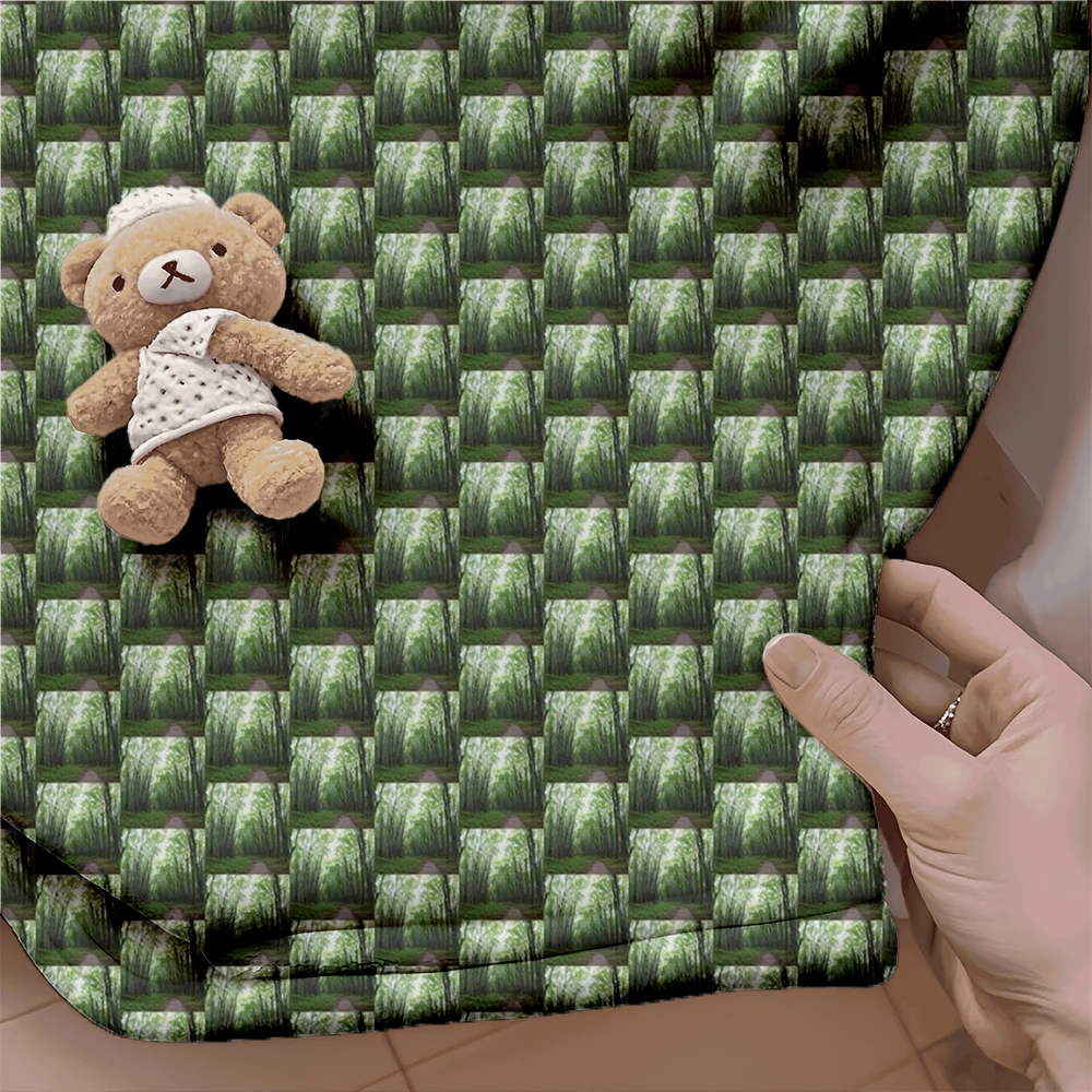 بطانية الفانيلا غابة ساحرة للأريكة الاستوائية طباعة ملاءات آلة قابل للغسل بطانيات خفيفة الوزن لحديثي الولادة عمال المكاتب