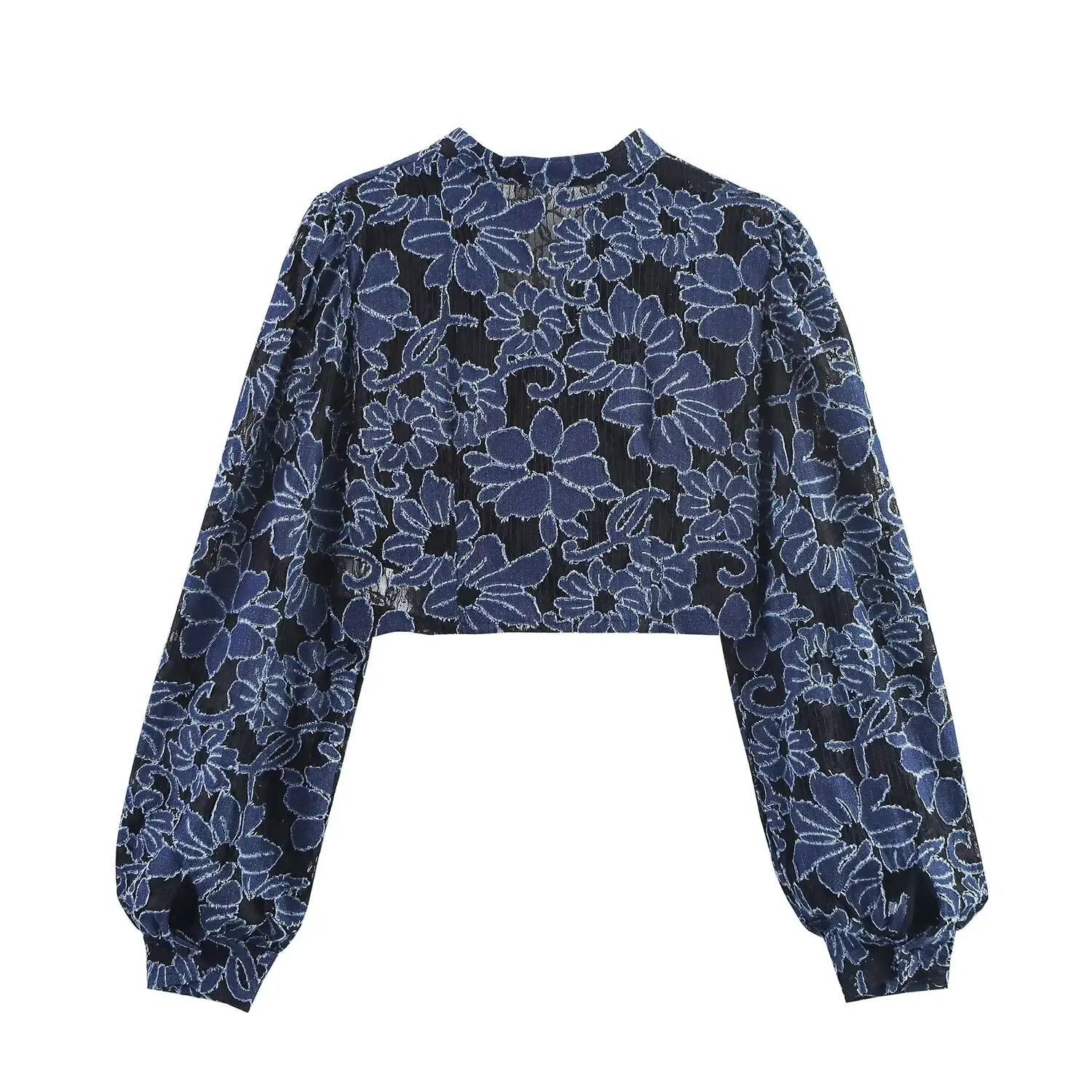 

Faionable Embroidered ort Sve V-Ne irt Women's Autumn New Sle JNLEAOG Polyester Fiber Regular Sve Length