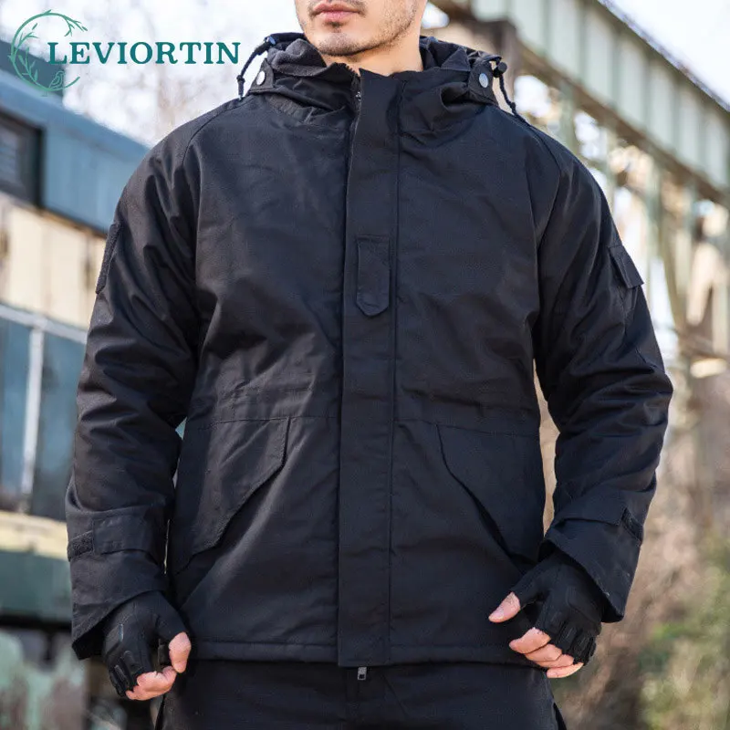 Winter Men's G8 fleece tactical jacket outdoor multifunctional hooded windproof hiking soft shell tactical camouflage suit