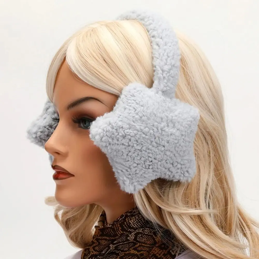 New Cute Stars Soft  Warmer Earmuff Cute Earflap Winter Outdoor Cold Protection Ear-Muffs Ear Cover Gift