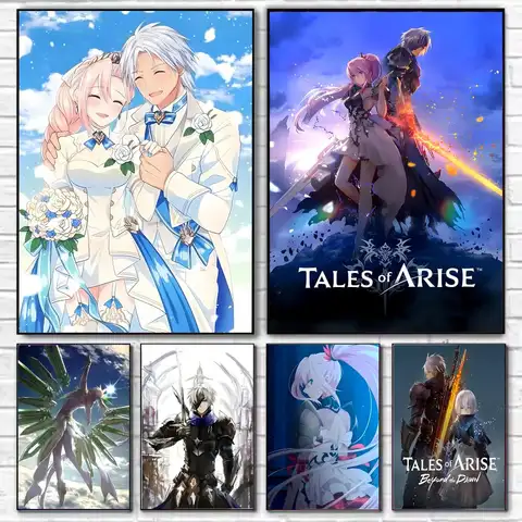Game JRPG T-Tales of Arise Poster HD Art Decorative Wall Art Waterproof Home Décor for Living Room Bedroom Café Stylish Gift