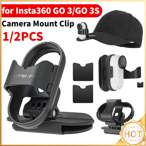 Soporte para cámara deportiva, Clip para cámara de 360 grados, soporte para tapa de cámara Insta360 GO 3/GO 3S, accesorios para cámara