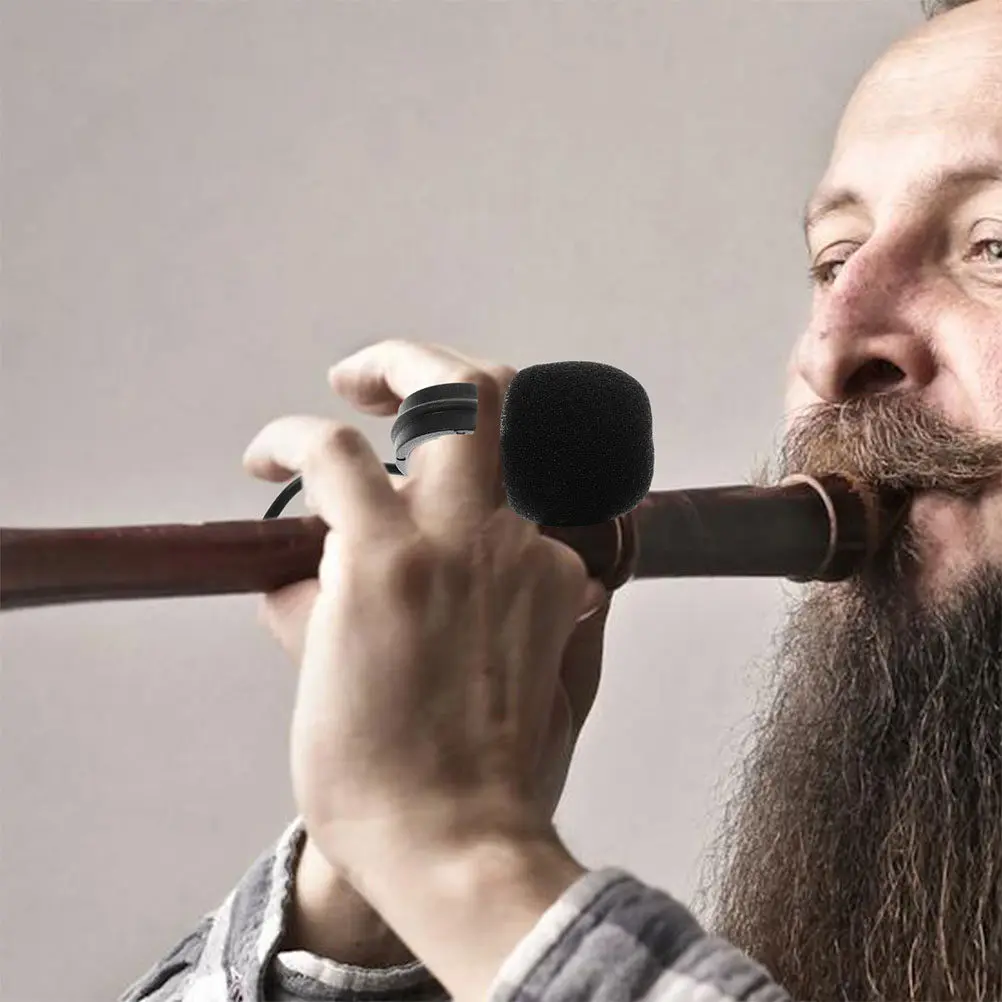 1.5m Harmonica Microphone Clip on Type High Fidelity Audio Enhancer for Musical Instruments Live Sound Amplification System