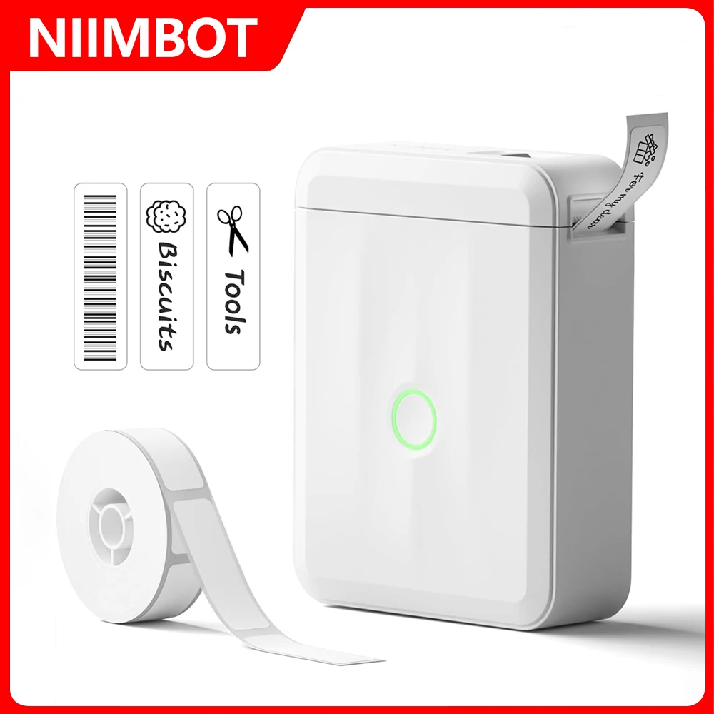 

NIIMBOT D110 Upgraded Mini Label Printer Portable Thermal Printer Inkless Adhesive Labels Labeler Tag Sticker Labeling Machine