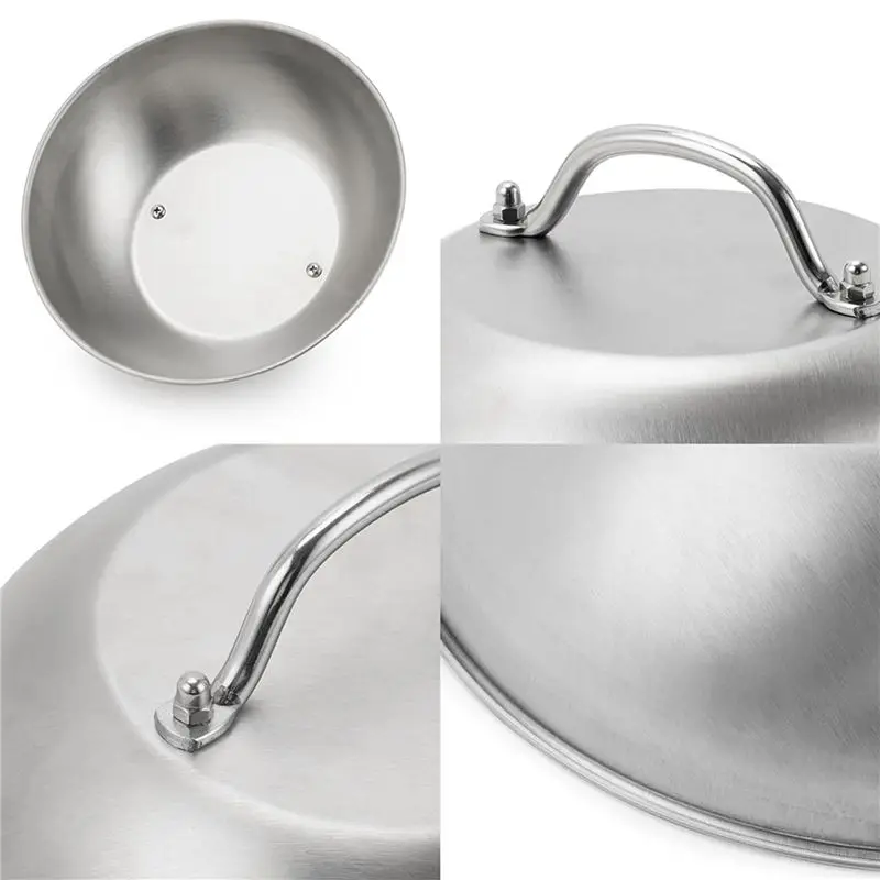 ABKW-3X Griddle Accessories Heavy Duty 9In Wide Smashed Burger Melting Cheese Dome Cover Stainless Steel
