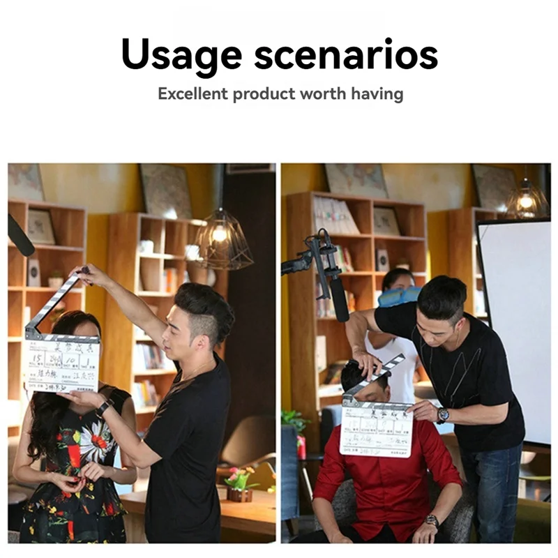 Усовершенствованная вагонка, акриловая пленка для фильма, клепа-палка, хлопающая пленка, идеально подходящая для кино, телевизоров и видеопроизводства A