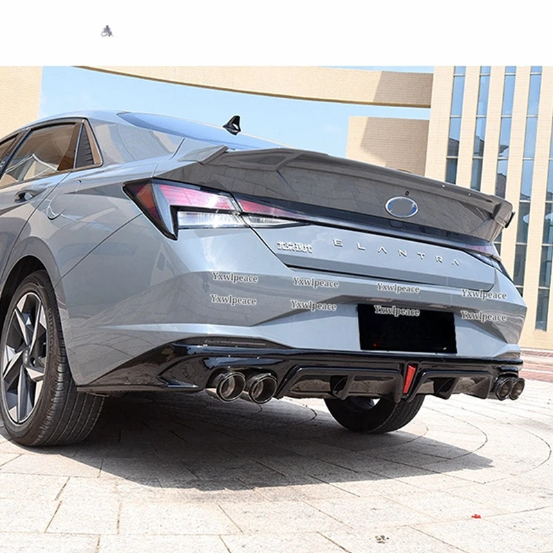 

For Hyundai Elantra CN7 Spoiler 2020 2021 2022 High Quality ABS Plastic Rear Trunk Lip Spoiler Wing Body Kit Accessories