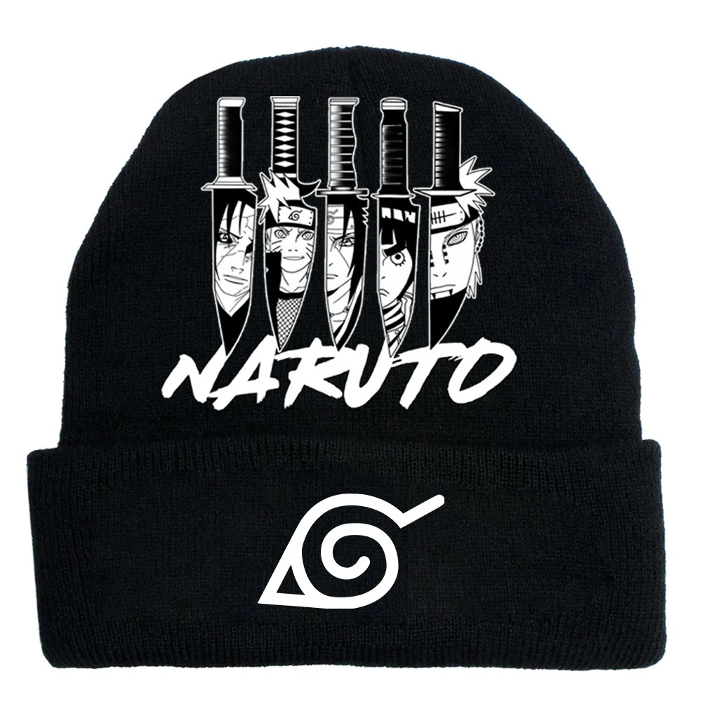 Anime Naruto Gebreide Muts Cartoon Naruto Anime Winter Gebreide Muts Warme Oorbeschermer Wintermuts voor Kerstmis Speelgoedcadeau