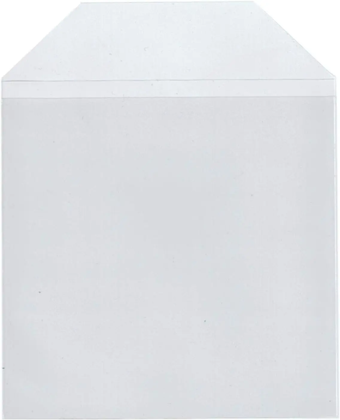 Clear Transparent CPP Plastic CD DVD Sleeves Envelope Holder, 1000 Pieces, 100 Micron Thickness for Secure Storage