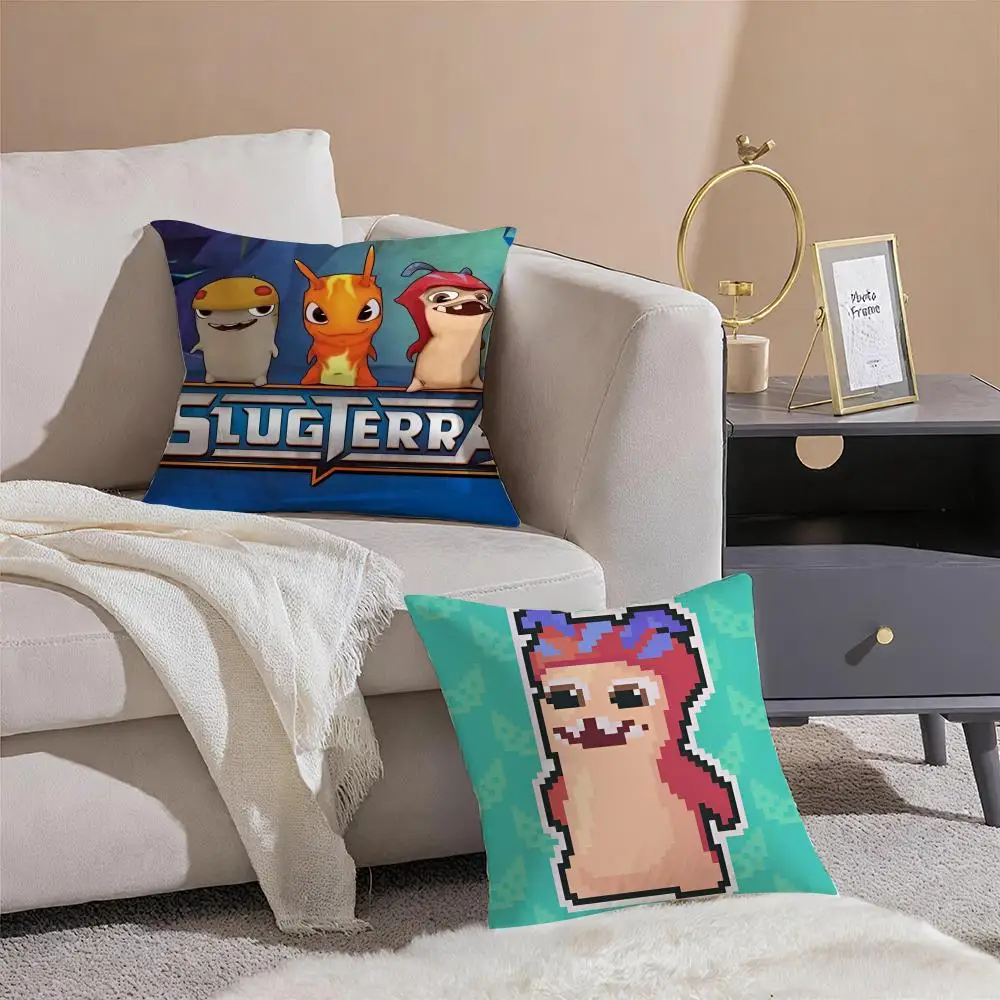 Classic Anime S-Slugterra Cushion Cover Pillowcase Short Plush Invisible zipper Room Sofa Cushion Cover