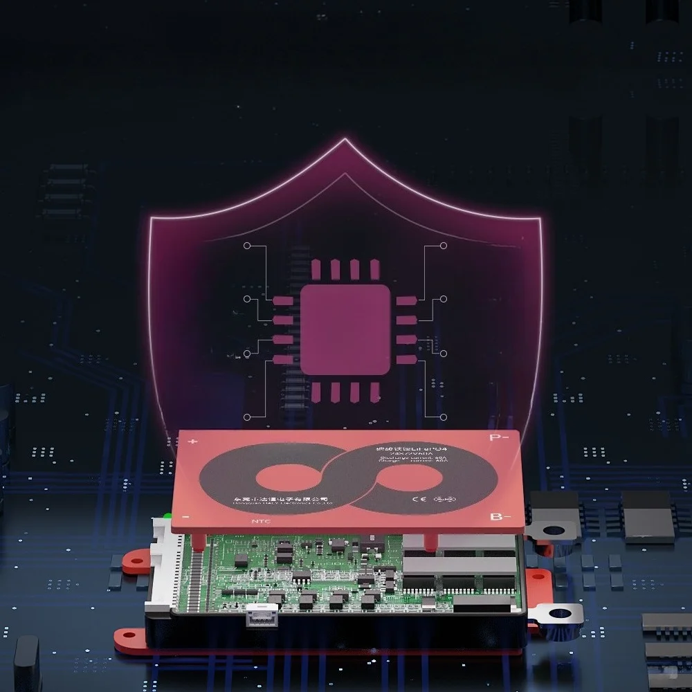 10S/12S 36V 18650 Li-ion Battery Protection Board - Smart BMS for Electric Scooters/E-Bikes Triple Same Mouth with Balance