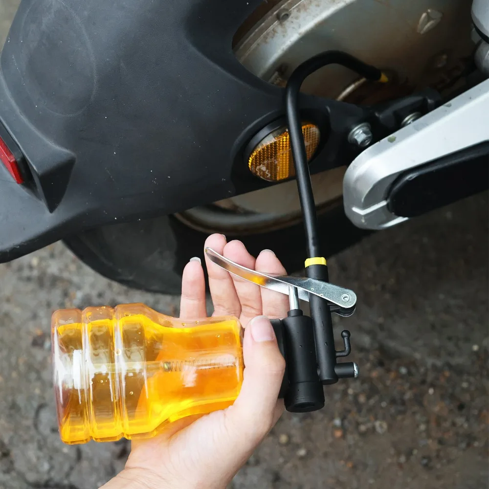 250ml/350ml Oil Filling Equipment Transparent High Pressure Pump Oiler Lubrication Oil Can Plastic Machine Oil Pot Extended Hose