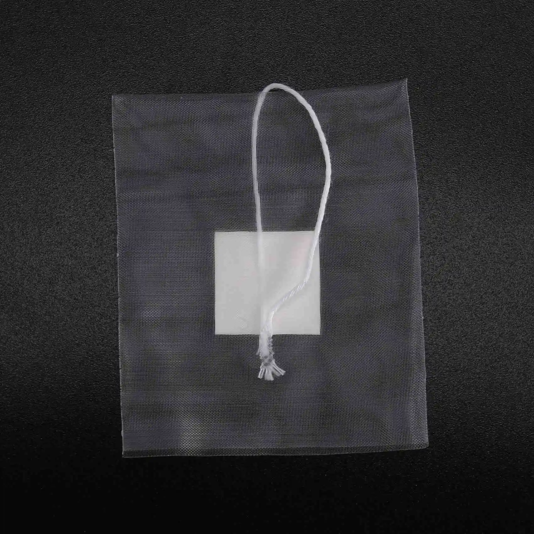 Sachets de thé en nylon Dakota ide avec étiquette à une ficelle, filtre africain transparent, 1000P, 12, 5,5x7cm