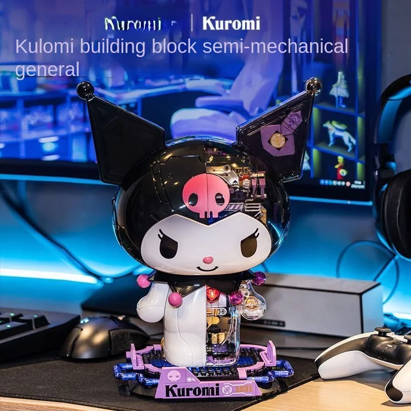 

Sanrio аниме периферийная панковская серия Kuromi высококлассная коллекция полумеханическая и полуанатомическая фигурка настольное украшение подарок