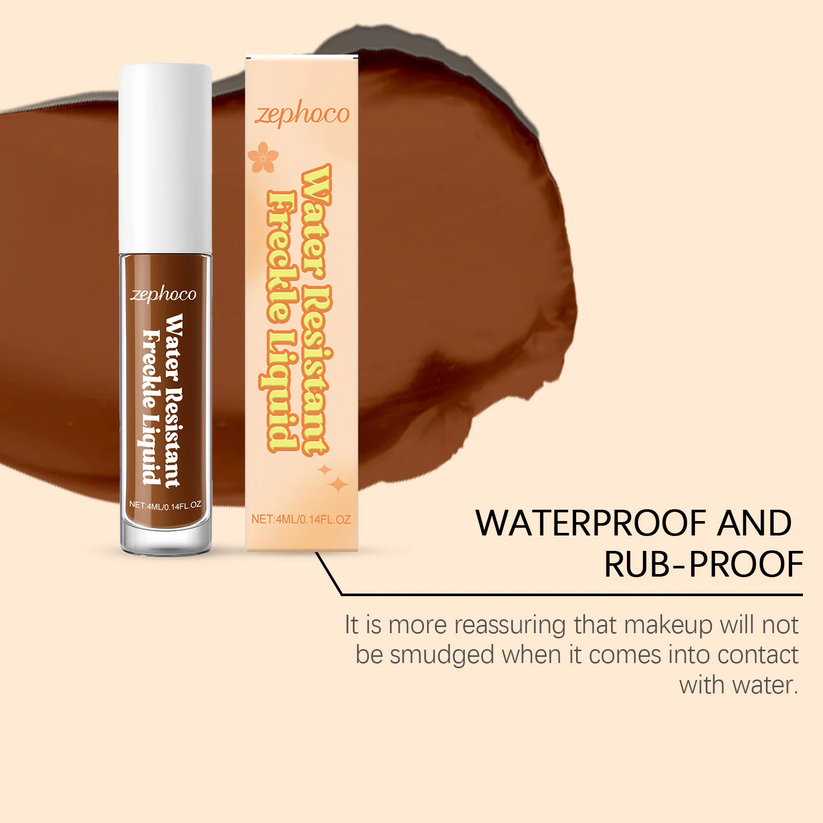 قلم النمش المزيف للوجه طبيعي مقاوم للماء محاكاة بقعة وهمية سهلة اللون قاعدة ماكياج سريع الجفاف طويل الأمد أداة تجميل 4 مللي #5