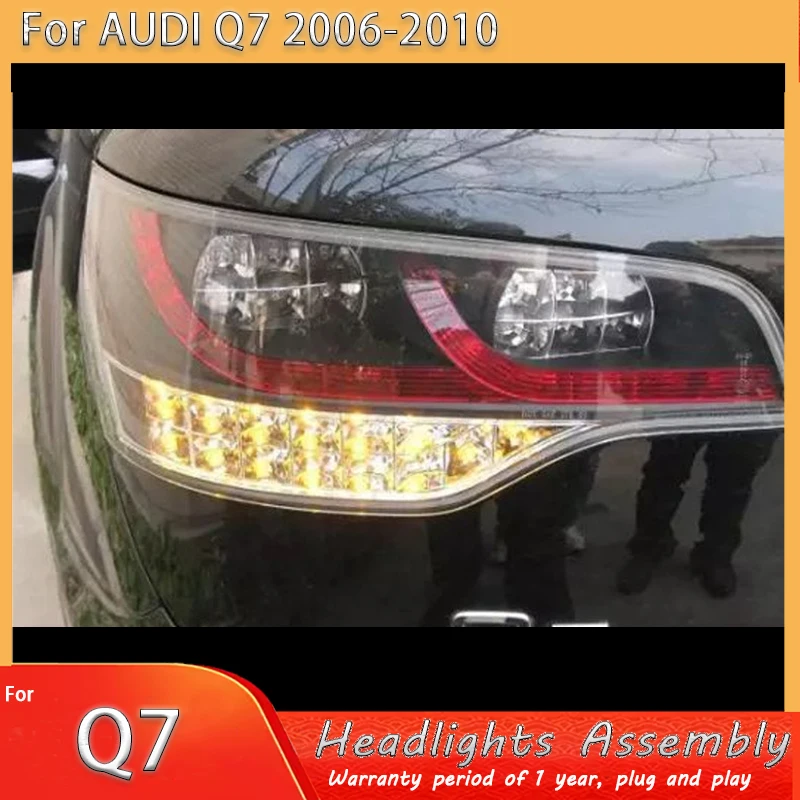 

Комплект светодиодных задних фонарей для Audi Q7 2006-2010 годов выпуска: фонари заднего хода, габаритные огни, указатели поворота, стоп-сигналы.