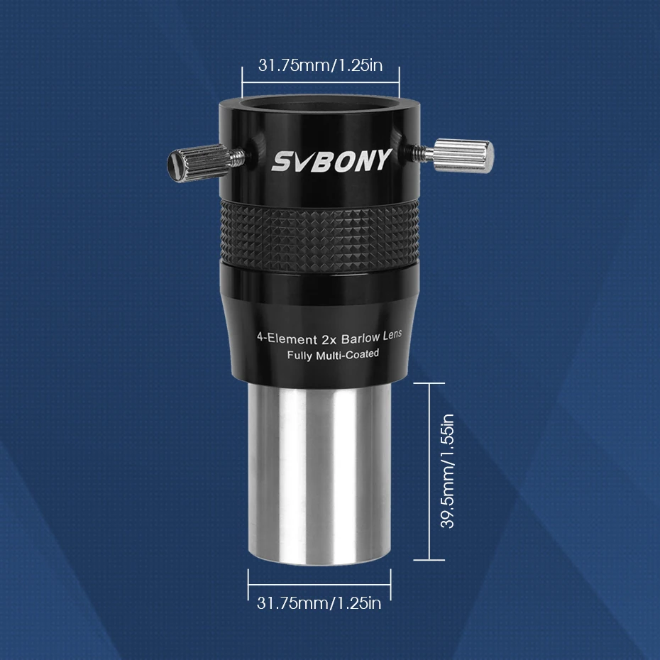 SVbony Zoom-Okular und 2X 4-Element Barlow-Linsenkombination SV245+SV216 für Planetenbeobachtung – Detail 22