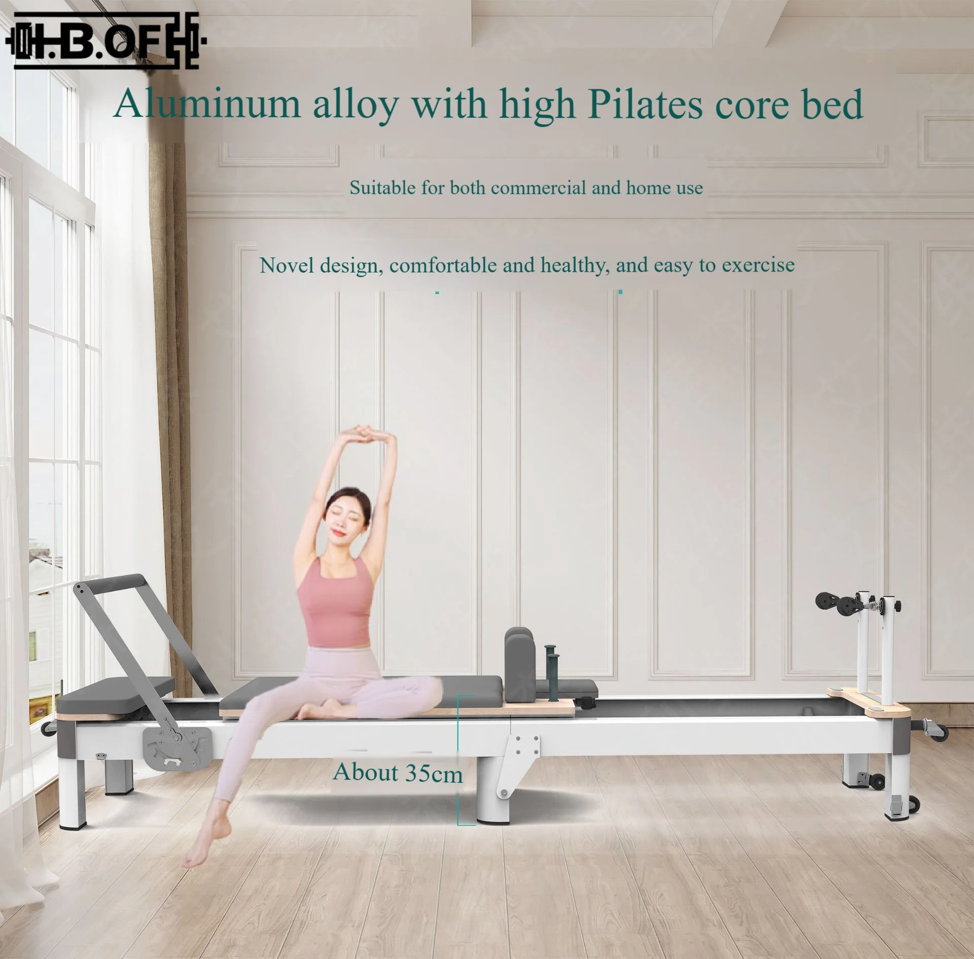 Aluminum Alloy Heightened Folding Core Bed For Home Use, Personal Training Yoga Studio Fitness And Body Shaping Bed