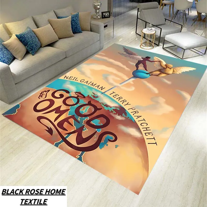 

28 Style Good-Omens Movie Carpet Home Living Room Sofa Tea Table Floor Mat Fashion Decoration Bedroom Area Leisure Anti slip Rug