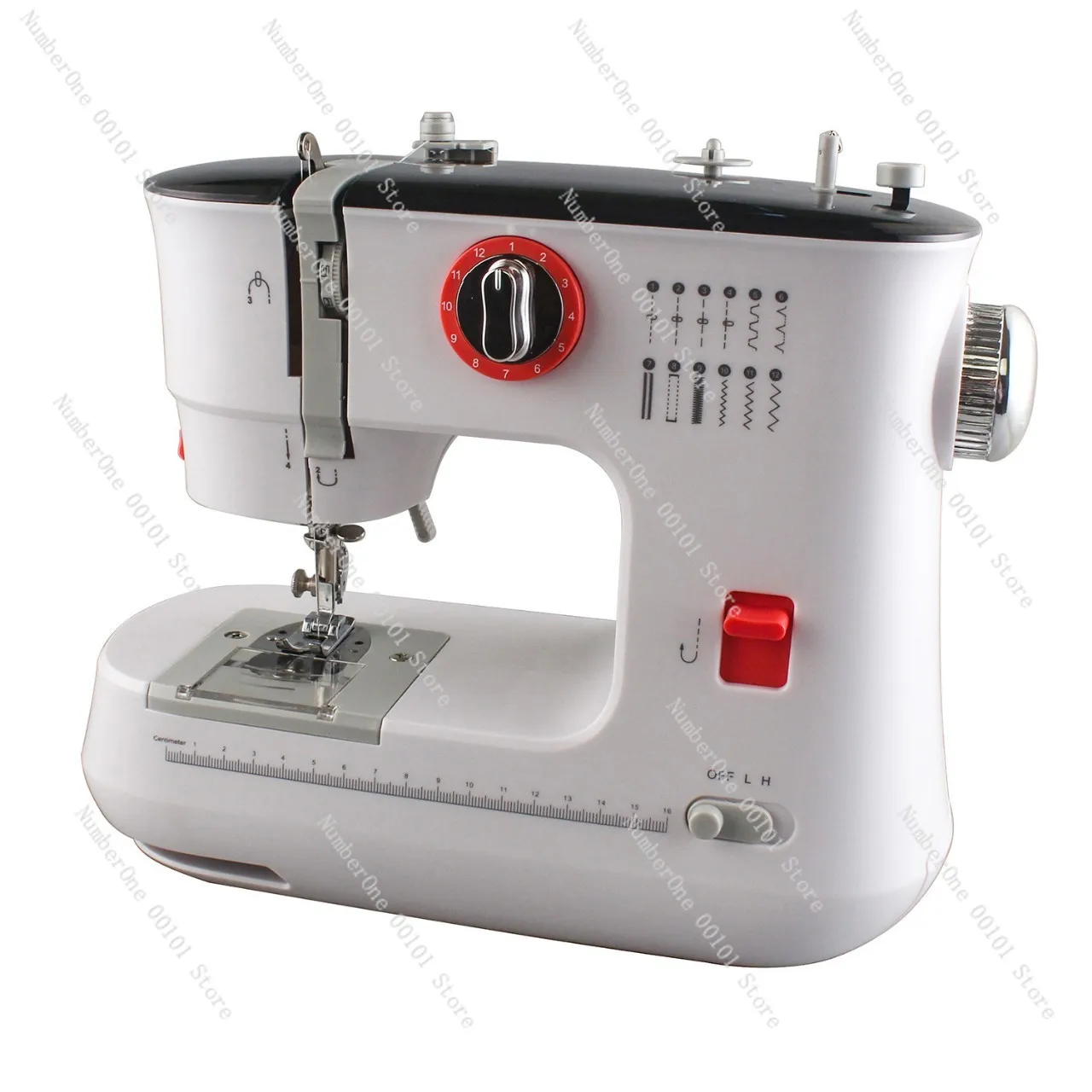 Household Electric Sewing Machine 12 Stitch Types for 6 Layer Fabric