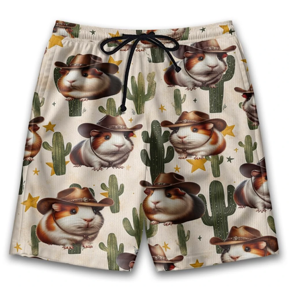 2025 unissex 3d impresso engraçado animais de estimação cobaia shorts casuais havaiano animal esporte praia shorts andando em casa calças pijamas