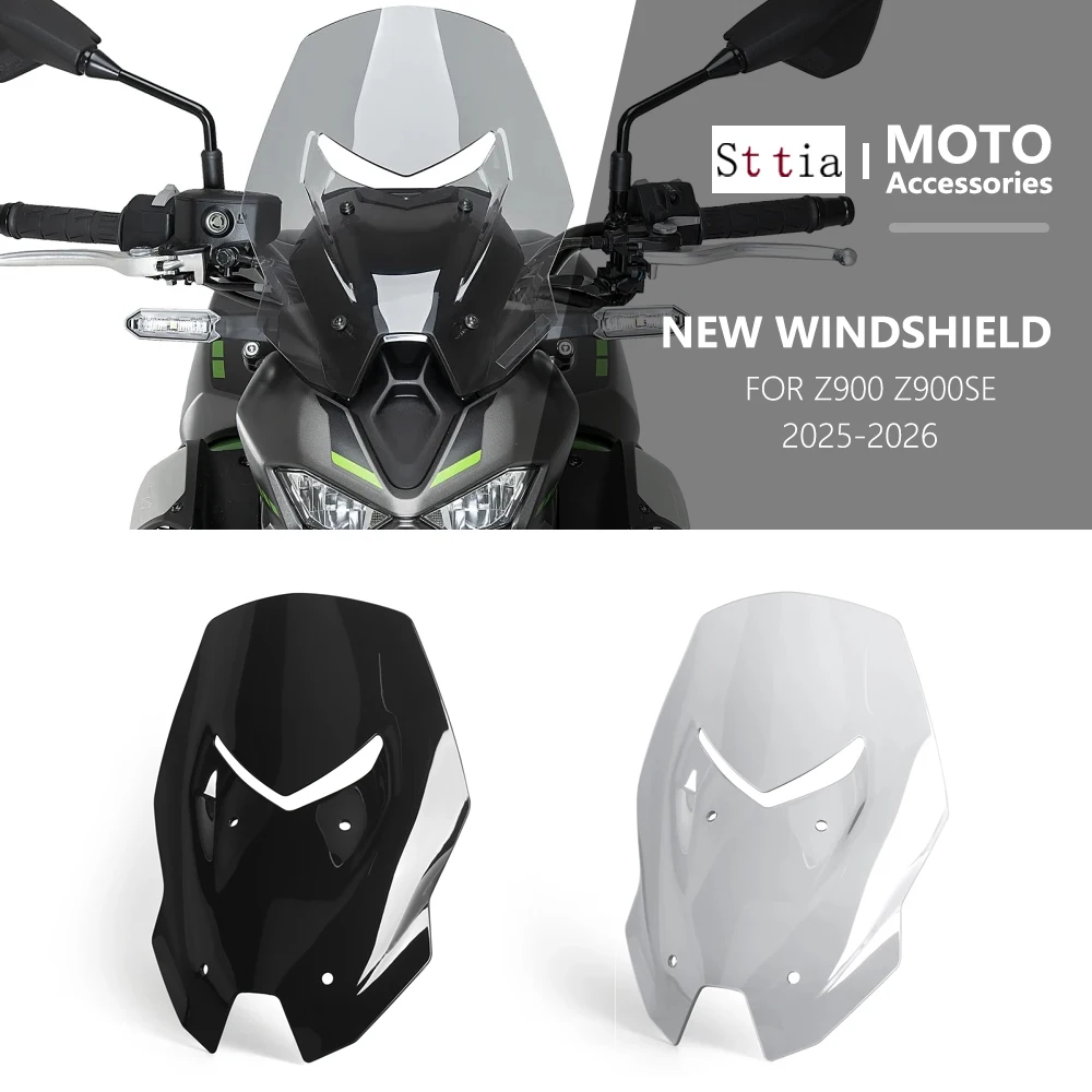 

For Kawasaki Z900 Z900SE 2025 2026 Front Sports Windshield Viser Visor Wind Deflector Windscreen Spoiler Z 900 Z900 SE