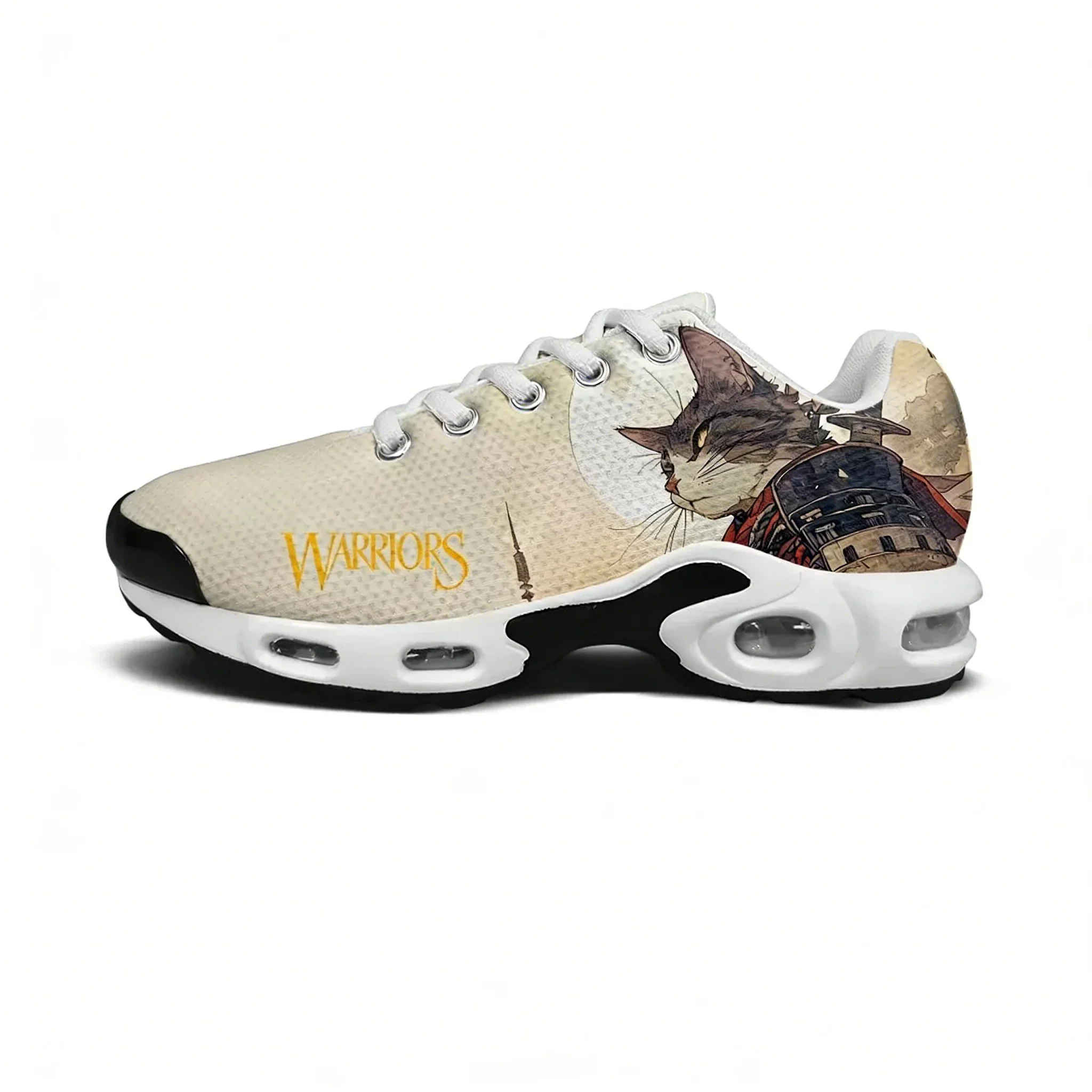 

Cat Warrior Lightweight Sports Shoes Air Cushion Sneakers Mens Womens Teenager High Quality Personalized Print Custom Made Shoes