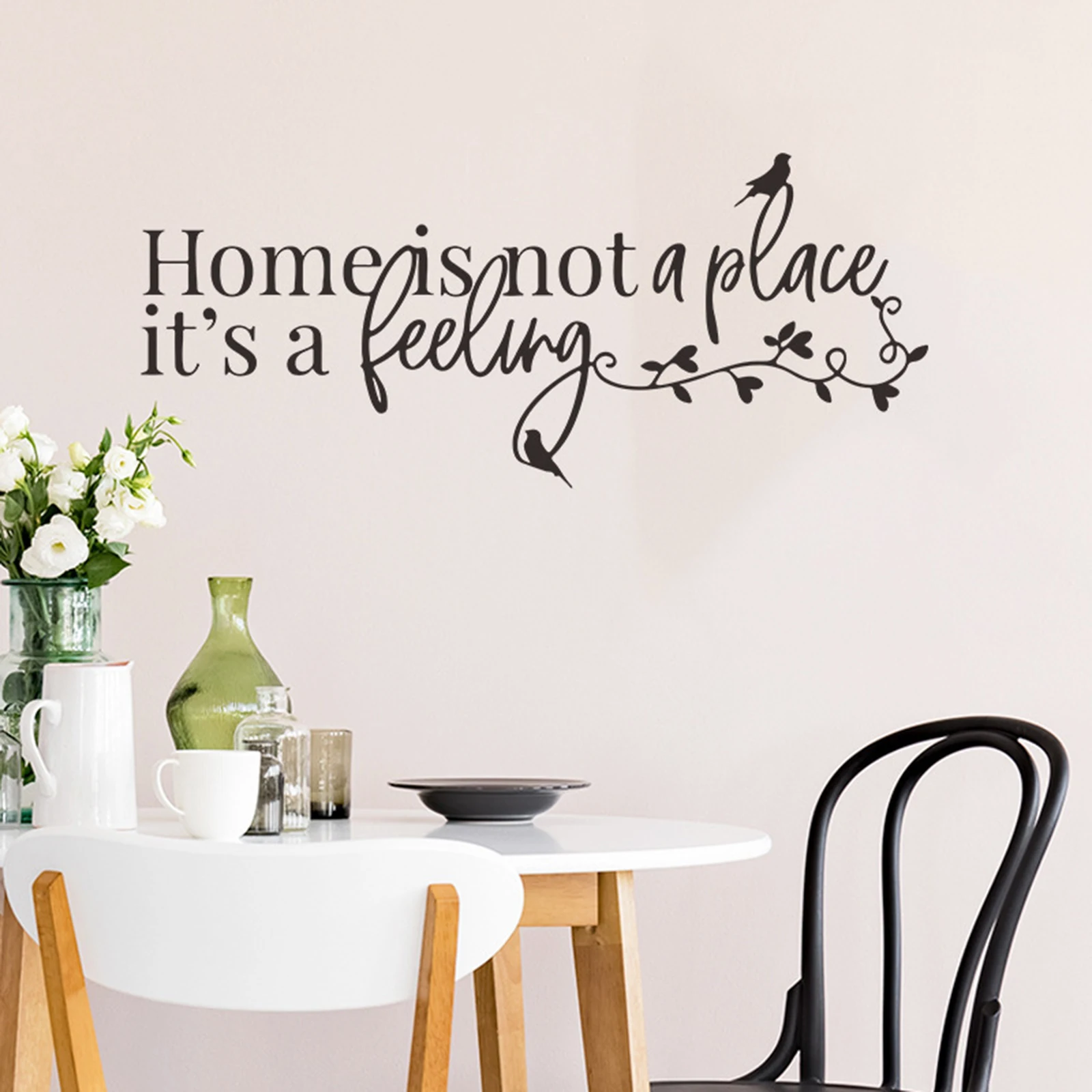 English Motto Wall Sticker Self Adhesive Home Decoration for Bedroom and Entrance