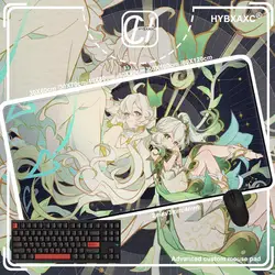 Nahida Mause Pad Genshin Impact Gaming Laptops Pc Accessories Rubber Mat Gamer Keyboard Deskmat Mausepad Mouse Mats Mousepad Xxl