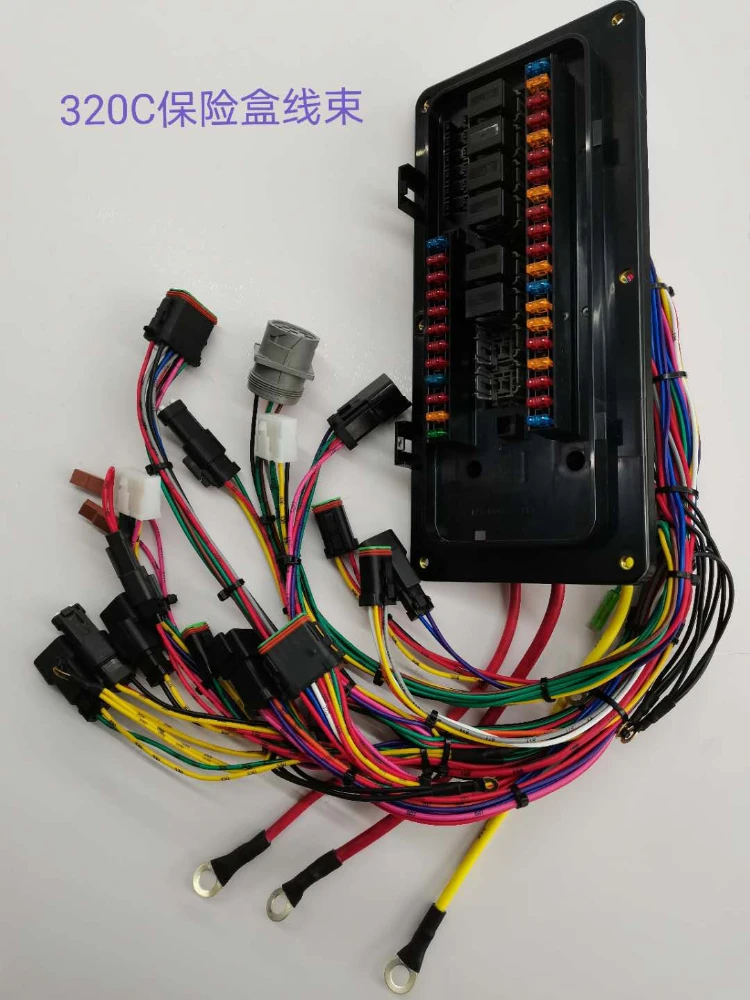 Excavator Parts for Caterpillar 320C Direct Injection Fuse Box Assembly Wiring Harness 186-4536