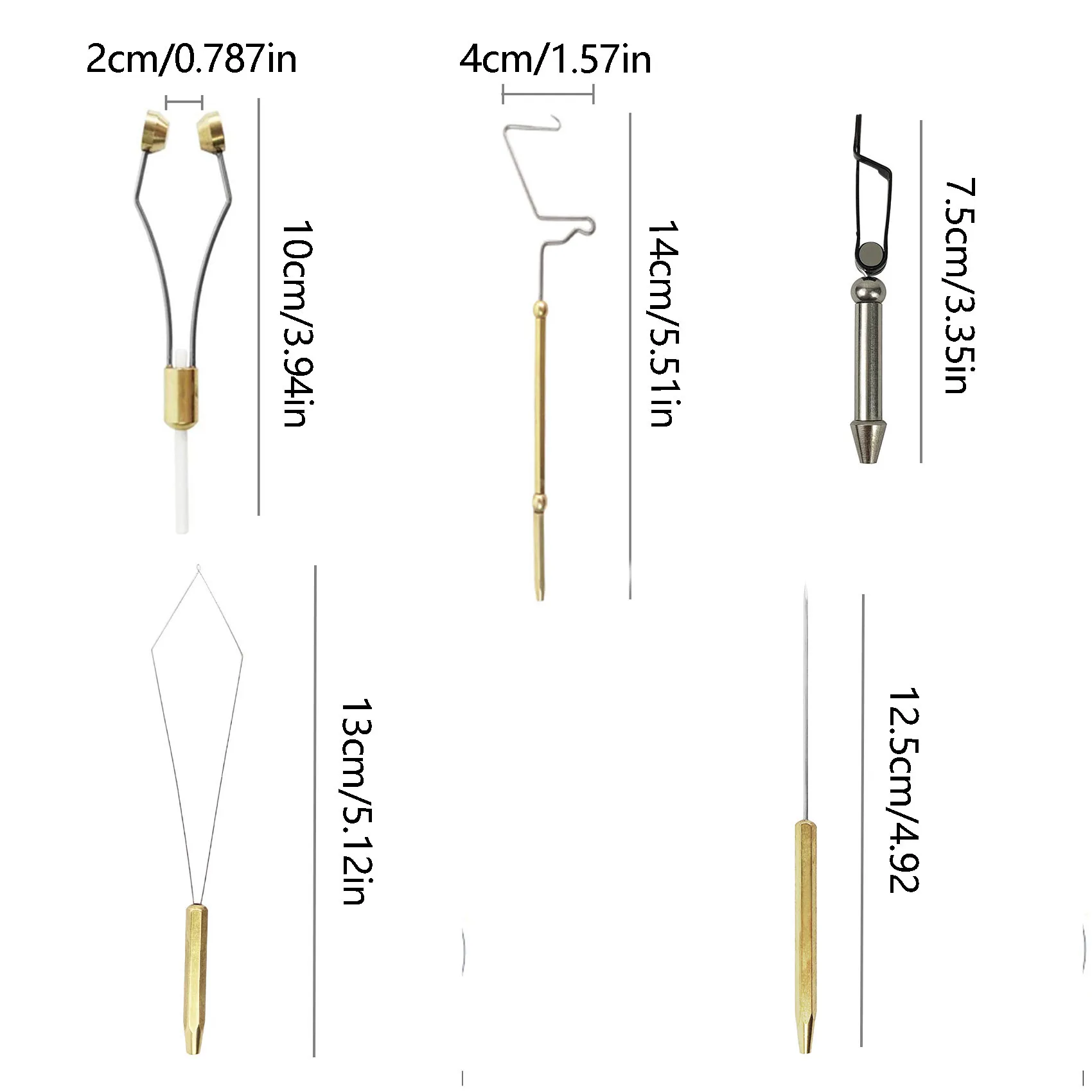 Zestaw narzędzi do wiązania much Aventik z ceramiczną końcówką, uchwytem na szpulki, WhipFinisherem, igłą do dubbingu, nawlekaczem do szpulki, obrotowymi szczypcami do hackle. — zdjęcie 4
