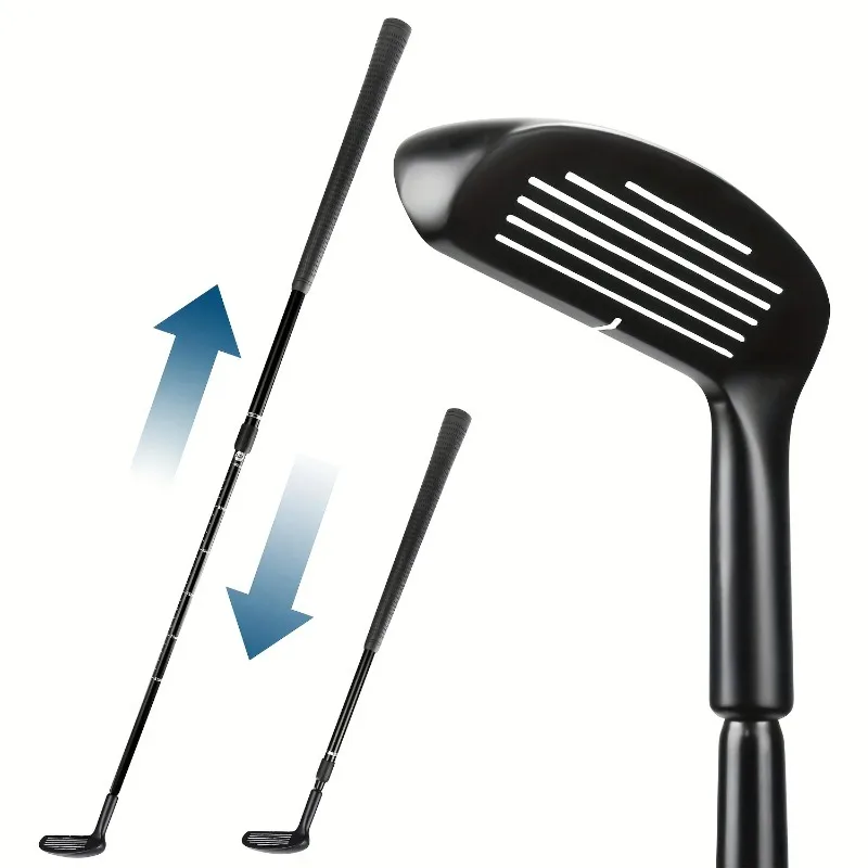 New Adjustable Telescopic Golf Club Double Sides Chipper Golf Putter Right Handed or Left Handed Black Accessories