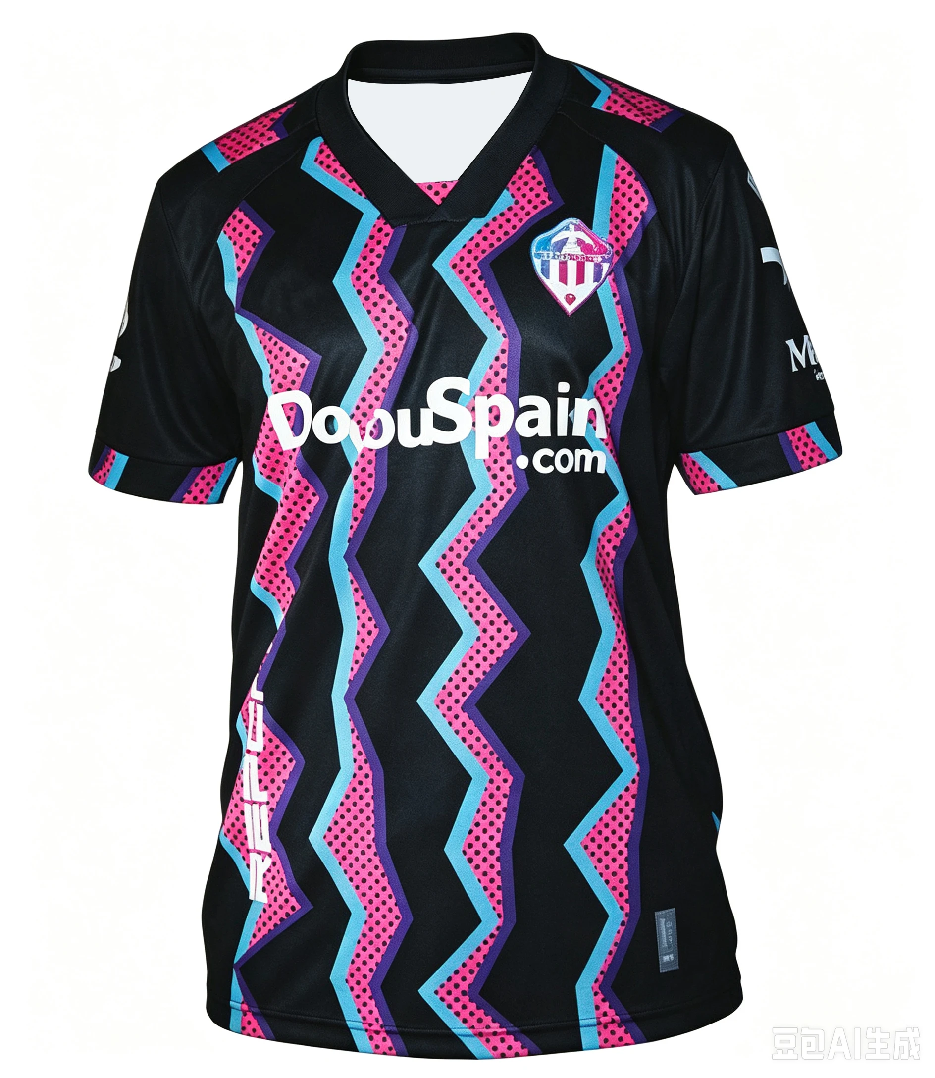 2026/27 CD Castellon Saison-Trikot, 3D-Druck-Design Schnell Trocknendes Atmungsaktives T-Shirt, Herren- und Damen-Mesh-Fußball-T-Shirt – Detail 3