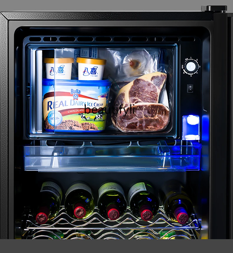 Ice Bar Household Small Refrigerated, Cold Office Tea Beverage Wine Cabinet Refrigerator Fresh Keeper