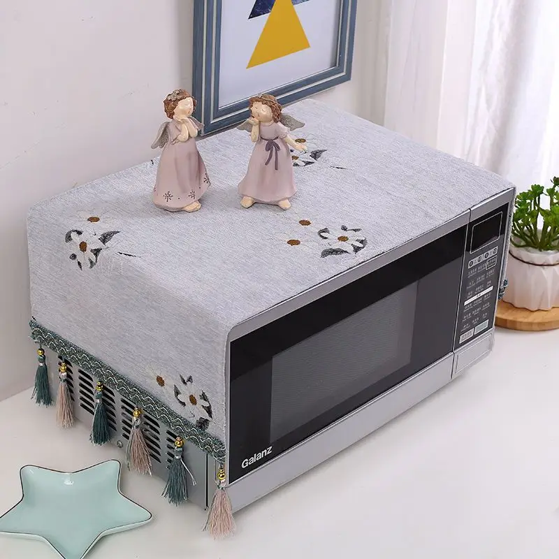 Europe Decorative Microwave Oven Covers Kitchen Dust-proof Protective Cover Universal Multi-functional Bedside Table Protector