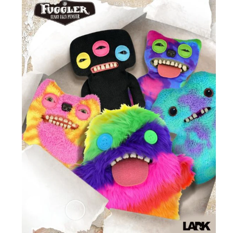 Original Fuggler Teeth Monster Doll Funk Teeth Treasure Ugly and Cute Monster Funny Plush Trendy Toy Doll Holiday Gifts