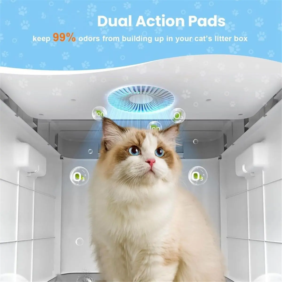 Light Weight 10 Pack Filter Replacement for Litter Boxes Jumbo/Regular/ Smartsift Litter Box,Dual Purifier Pad