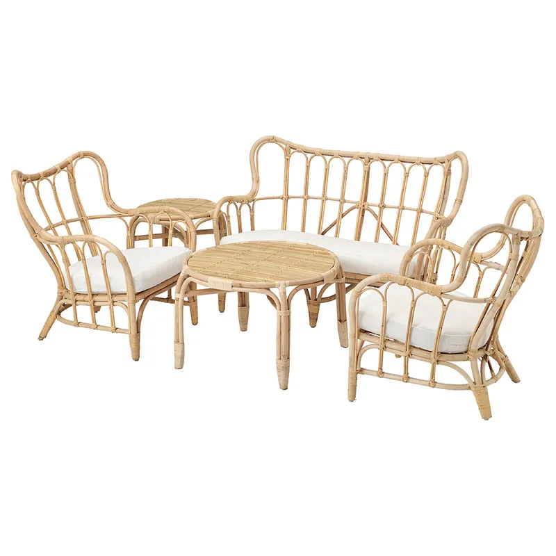 

Hotel B & B ins real rattan sofa, leisure single double balcony indoor rattan chair South East Asia combination